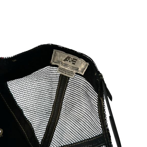 Vintage A&E Duck Dynasty Black Trucker Hat Distressed Mesh Adjustable Cotton - Picture 5 of 5